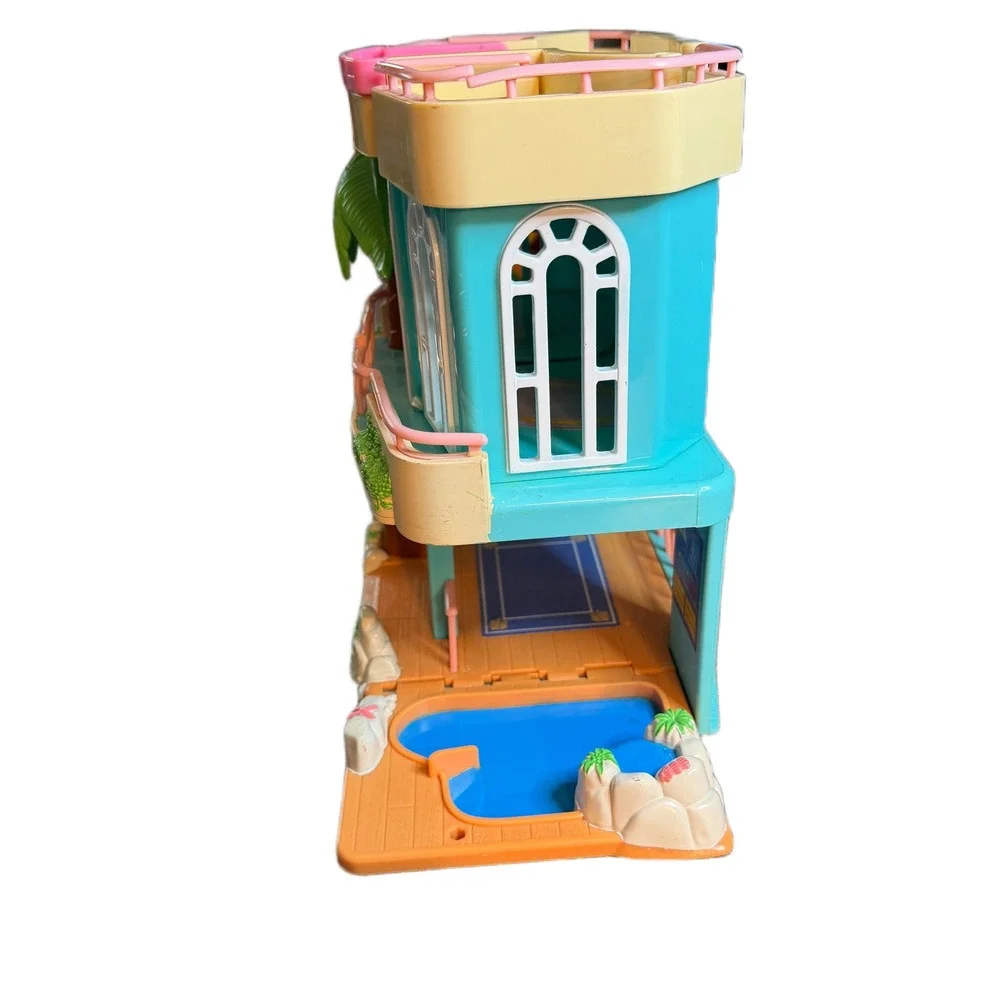 Fisher-Price Loving Family Beach House Vintage Playset with Furniture & Figures